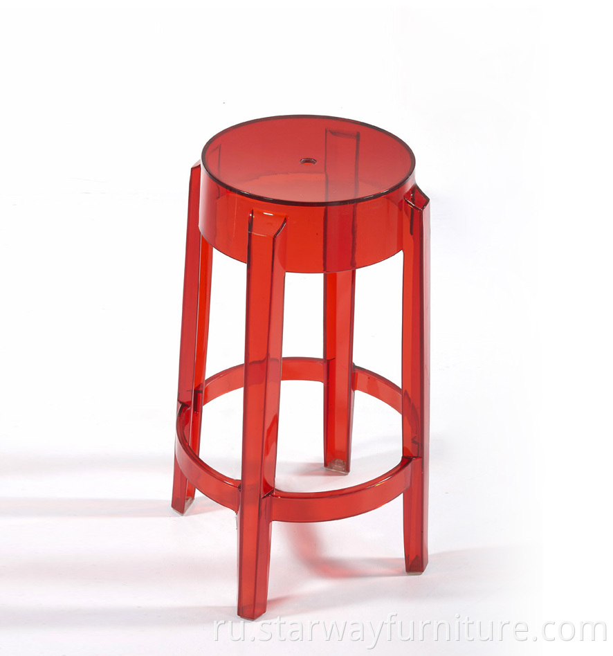 Plastic Clear Bar Stool